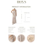 HOX'S Helen | Payetli Tek Omuz Maxi Balık Abiye Elbise Asimetrik Yaka Cut Out Göğüs Dekolteli