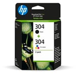 HP 304 (3JB05AE) Multipack Orijinal Yazıcı Kartuşları 1x Siyah, 1x Renk HP DeskJet 26xx, 37xx, ENVY 50xx, 2 Sayı (1'li Paket), 120 sayfa (siyah)
