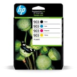 HP 903 Orijinal Mürekkep Kartuş Siyah + Üç Renkli 4-Pack Dörtlü (6ZC73AE)