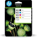 HP 903 Orijinal Mürekkep Kartuş Siyah + Üç Renkli 4-Pack Dörtlü (6ZC73AE)