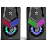 HP DHE-6000 2.0 RGB Gaming Multimedya Speaker Hoparlör, Siyah
