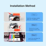 HP OfficeJet 6950 6960 için HP 903 XL 903XL yazıcı kartuşları için Starink 903XL Çoklu Paket Değişimi HP OfficeJet Pro 6960 6970 6961 6965 6968 6974 6975 6975 6976 6978 6979 (4'lü paket)