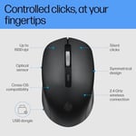 HP S1000 Plus Sessiz USB Kablosuz Bilgisayar Sessiz Fare 1600DPI USB Mouse