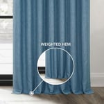 HPD Half Price Drapes BOCH-LN-DW-P keten karartma perdesi, ekstra geniş, 100 x 108 cm, denim - Seçenekler: 50W x 84L, 100 X 84, 100 X 96, 100 X 108, 100 X 120...