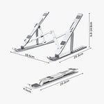 HT-119 Katlanır Laptop ve Tablet Standı, Siyah