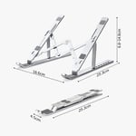 HT-119 Katlanır Laptop ve Tablet Standı, Siyah