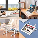 HT-119 Katlanır Laptop ve Tablet Standı, Siyah