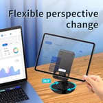 HT-A10 Masaüstü Telefon Tablet Tutucu Stand Taşınabilir Portatif Metal Taban 360 Derece Dönebilir