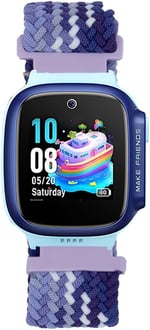 Huawei GT4 41mm ile Uyumlu 18mm Çocuklara Özel Örgü Kordon, Pembe