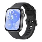 HUAWEI WATCH FIT 3 Akıllı Saat, iOS ve Android ile uyumlu, 1.82 inç AMOLED Ekran, Ultra İnce Tasarım, Kapsamlı Sağlık Takibi, Kapsamlı Sağlık Yönetimi, 10 Güne Kadar Pil Ömrü, Siyah