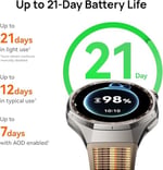HUAWEI WATCH GT 6 Pro Akıllı Saat, 21 güne varan pil ömrü, GPS Akıllı Saat, 100+ Spor Modu, Bisiklet Özelliği, iOS ve Android Uyumlu, EKG Analizi, Sağlık Takibi, 46 mm Siy - Seçenekler: GT 6, GT 6 Pro