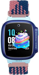 Huawei Watch GT5 41mm ile Uyumlu 18mm Çocuklara Özel Örgü Kordon, Pembe