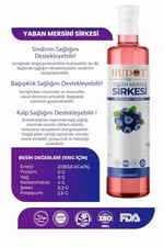 Hudot Yaban Mersini Sirkesi, Gurme Premium, 500 Ml (Doğal Fermantasyon)