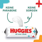 Huggies All Over Clean Bebek Islak Mendil 56 Adet - 10'lu Paket (10 x 56 Paket, Toplam 560 Mendil) (Yüz, El ve Fundulet için güvenli)