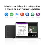 Huion Inspiroy H640P 26cm x 14.7cm, 8192 Kademe Basınç Hassasiyetli, 5080LPI Çözünürlük, 6 Adet Kısayol Tuşu, Pilsiz Kalemli, Android Uyumlu Grafik Tablet