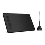 Huion Inspiroy H640P 26cm x 14.7cm, 8192 Kademe Basınç Hassasiyetli, 5080LPI Çözünürlük, 6 Adet Kısayol Tuşu, Pilsiz Kalemli, Android Uyumlu Grafik Tablet