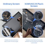 Huion Kamvas 24 Plus Grafik Tablet 23.8 inç Ekran ile Tam Lamine QD LCD Ekran 140% SRGB Android Desteği Pilsüz Stylus 8192 Kalem Basıncı