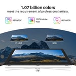 HUION Kamvas Pro 24 4K Grafik Çizim Tablet Monitör, 4 K UHD 23.8 inç Kalem Ekran 8192 Seviyeleri Ile Pilsüz Stylus, Mini KeyDial ve 140% SRGB - Windows ve Mac ve Android ile uyumlu
