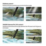 HUION Kamvas Pro 24 4K Grafik Çizim Tablet Monitör, 4 K UHD 23.8 inç Kalem Ekran 8192 Seviyeleri Ile Pilsüz Stylus, Mini KeyDial ve 140% SRGB - Windows ve Mac ve Android ile uyumlu