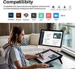 HUION Kamvas Pro 24 4K Grafik Çizim Tablet Monitör, 4 K UHD 23.8 inç Kalem Ekran 8192 Seviyeleri Ile Pilsüz Stylus, Mini KeyDial ve 140% SRGB - Windows ve Mac ve Android ile uyumlu