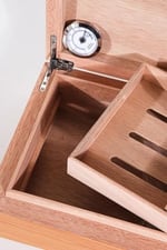 Humidor/Puro Saklama Kutusu Kahverengi - Siyah