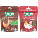 Humm Organic Keçiboynuzlu Fındıklı Vegan Kurabiye 1 Paket(55 Gr x 1 Adet) ve Humm Organic Organik Zencefilli Tarçınlı Vegan Kurabiye 1 Paket(55 Gr x 1 Adet)
