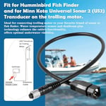 Humminbird Fish Finder ve Minn Kota Universal Sonar 2 (US2) Transducer ile Uyumlu Dayanıklı 7 Pin Adaptör Kablosu, Parça Numarası 1852068 için Yedek