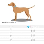 HUNTER NEOPREN Vario Plus köpek tasması, renk: kırmızı/siyah, dayanıklı naylon, yumuşak neopren dolgu, kademesiz ayarlanabilir,  - Seçenekler: S/1,5, S-M/2,0, S/2,0, M-L/2,0, M/2,0, L-XL/2,5, L/2,5...