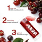 Hurraw Black Cherry Tinted Lip Balm Dudak Balmı Vişne 4.8g