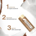 Hurraw Coconut Lip Balm/Hindistan Cevizi 4.8gr