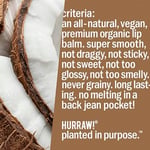 Hurraw Coconut Lip Balm/Hindistan Cevizi 4.8gr