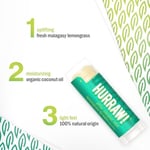 Hurraw Pitta Lip Balm/Hindistan Cevizi - Limon Otu - Nane