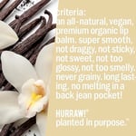 Hurraw Vanilla Bean Lip Balm/Vanilya 4.8gr