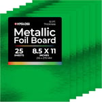Hygloss Metalik Folyo Tahta Kart Stok Çarşafları Sanat ve El Sanatları, Sınıf Etkinlikleri ve Kart Yapımı, 25 Paket, 8,5 x 11-inç, Kırmızı, 25 Adet
