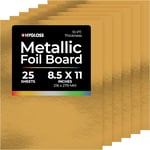 Hygloss Metalik Folyo Tahta Kart Stok Çarşafları Sanat ve El Sanatları, Sınıf Etkinlikleri ve Kart Yapımı, 25 Paket, 8,5 x 11-inç, Kırmızı, 25 Adet