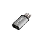 Hytech HY-XO25 Gümüş Metal Gövde MicroUSB 5pin F to Lightning M Çevirici
