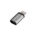 Hytech HY-XO25 Gümüş Metal Gövde MicroUSB 5pin F to Lightning M Çevirici