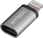 Hytech HY-XO25 Gümüş Metal Gövde MicroUSB 5pin F to Lightning M Çevirici