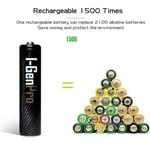 I-Gen Pro P103 8 Adet AA 2950 mAh Şarj Edilebilir Kalem Pil 1.2V Ni-MH Şarjlı Pil