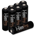 I-Gen Pro P104 8 Adet AAA 1100 mAh Şarj Edilebilir İnce Kalem Pil 1.2V Ni-MH Şarjlı Pil