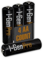 I-Gen Pro P161 4 Adet AA 2950 mAh Şarj Edilebilir Kalem Pil 1.2V Ni-MH Şarjlı Pil