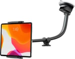 ICARMOUNT Araba Ön Cam Tablet Montajı, Evrensel Uzun Kollu Ön Cam Kamyon Tutucu, 13 inç Kaz Boynu Standı iPad/Android/GPS Navigator ile Uyumlu 4-11 inç Arası