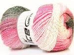 Ice Yarns 4x100gr. Magic Glitz Pembe, Beyaz, Leylak, Gri, Gümüş