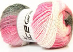 Ice Yarns 4x100gr. Magic Glitz Pembe, Beyaz, Leylak, Gri, Gümüş