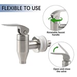 İçecek Dispenseri Spigot Paslanmaz Çelik Push Style Spigot Su Sebili Güneş Çayı, Su, Meyve Suyu veya Çeşitli İçecekler için Yedek Musluk