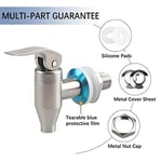 İçecek Dispenseri Spigot Paslanmaz Çelik Push Style Spigot Su Sebili Güneş Çayı, Su, Meyve Suyu veya Çeşitli İçecekler için Yedek Musluk