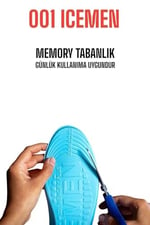 ICEMEN 001 Memory FOAM TABANLIK (39-45, Siyah) Ayak ağrısı,Topuk ağrısı,Plantar fasiit,Topuk dikeni,Duruş bozukluğu,Bel ağrısı,Konfor