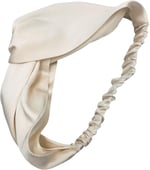 ICON SILK%100 Saf İpek Saç Bandı (Ekru)