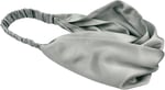 ICON SILK%100 Saf İpek Saç Bandı (Gümüş Gri)