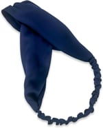 ICON SILK%100 Saf İpek Saç Bandı (Lacivert)